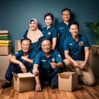 Malaysian cleaning service team